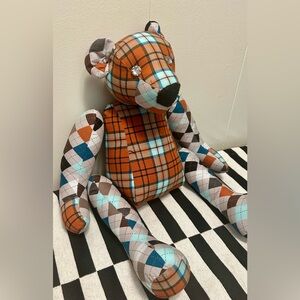 Handmade Memorial Bear! Colors vary per Orders. Can add Vinyl wording on tummy!